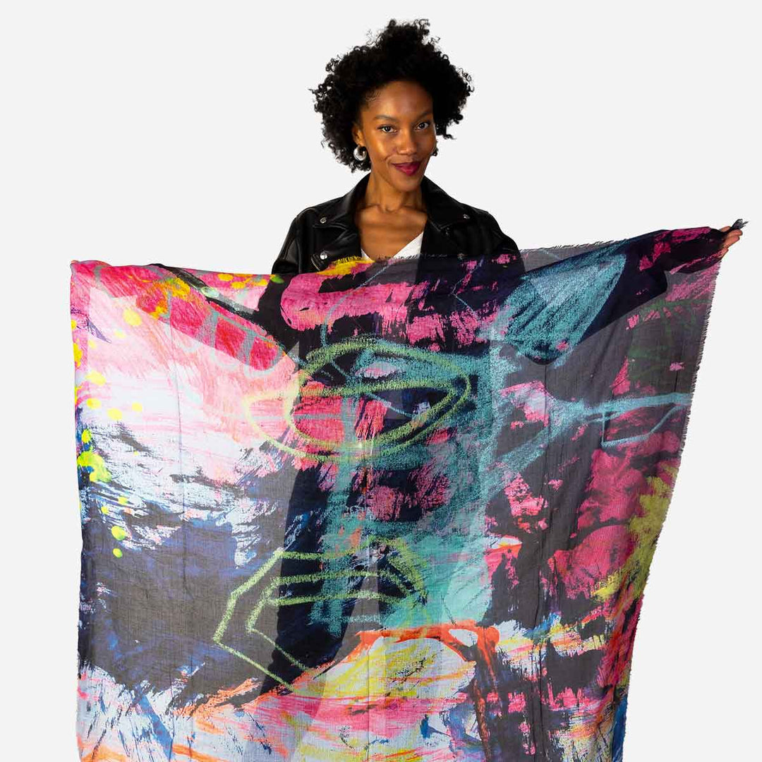 Rhythms Silk Modal Scarf