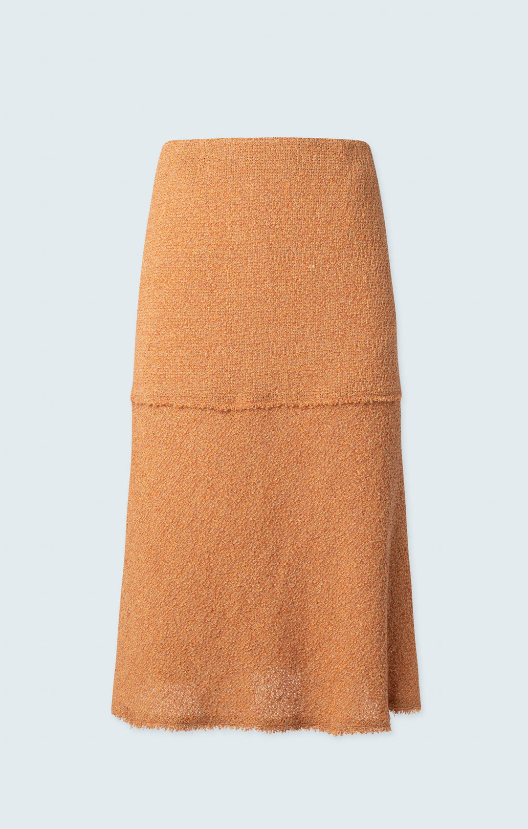 Long skirt with fringe detail