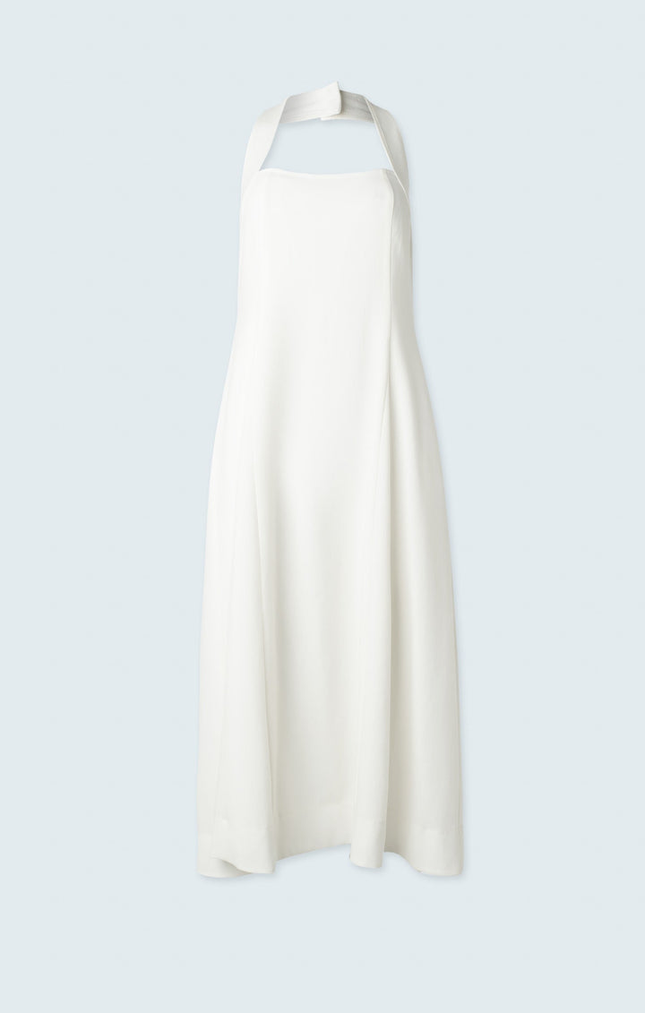 Long stretch crepe dress