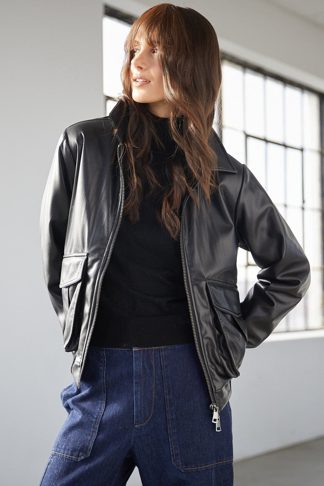 Sam Vegan Leather Jacket