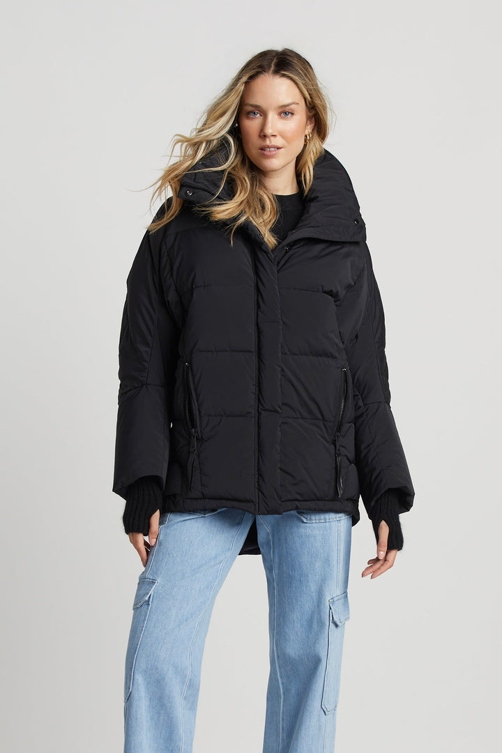 Sasha Slightly Oversized Cocoon Puffer Shaped Jacket