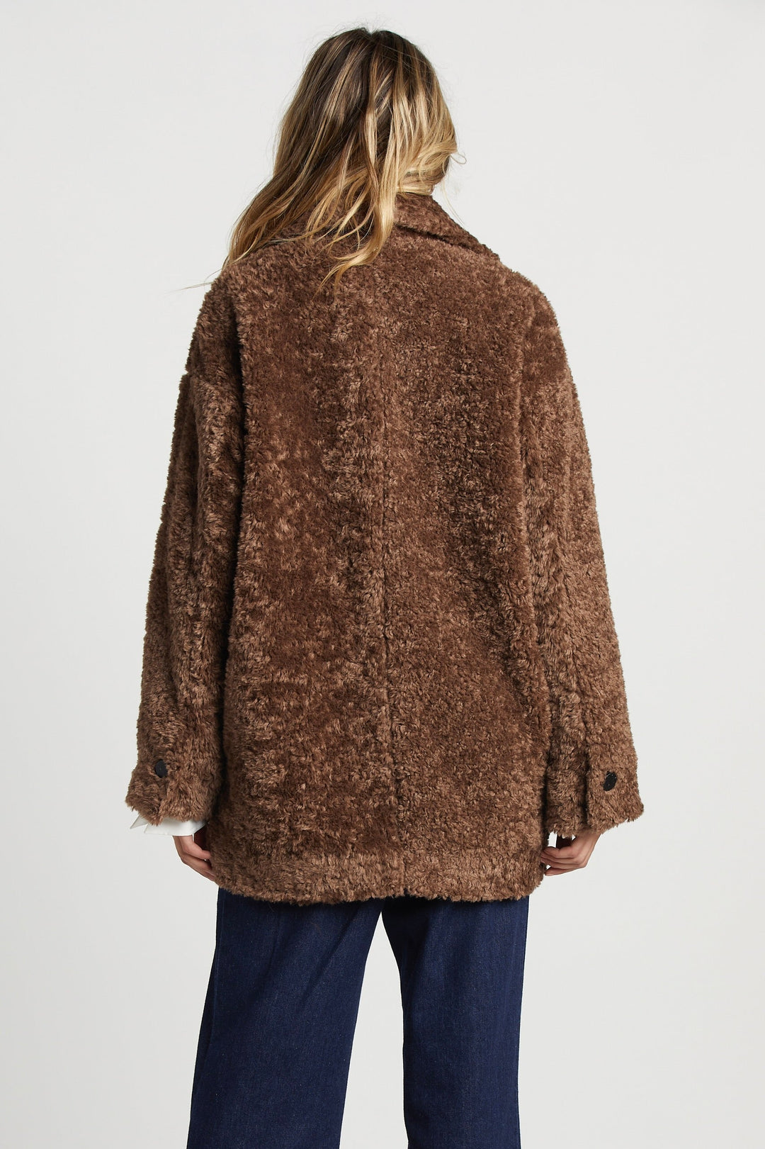 Saskia mid Length Faux Fur Coat