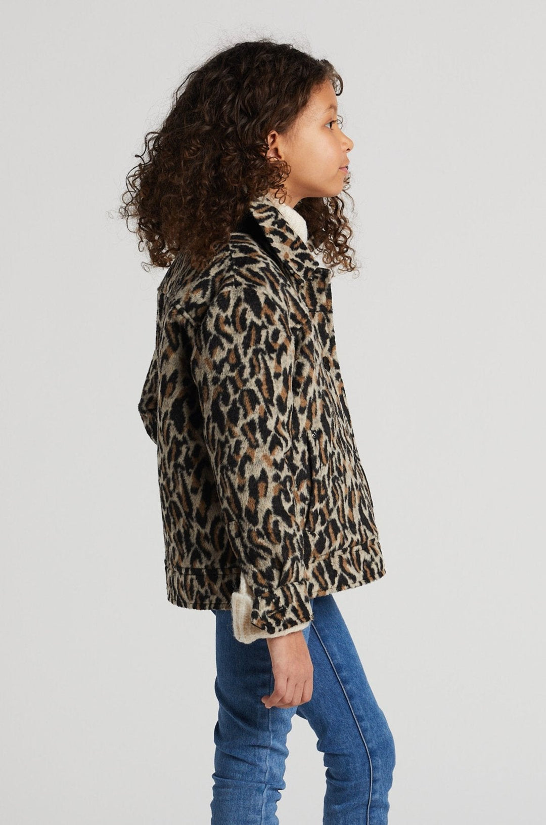 Selena short leopard jacket