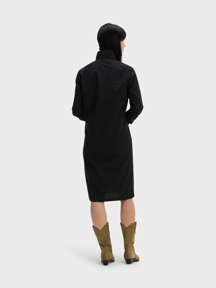 SHIRT DRESS: BLACK DIAMOND