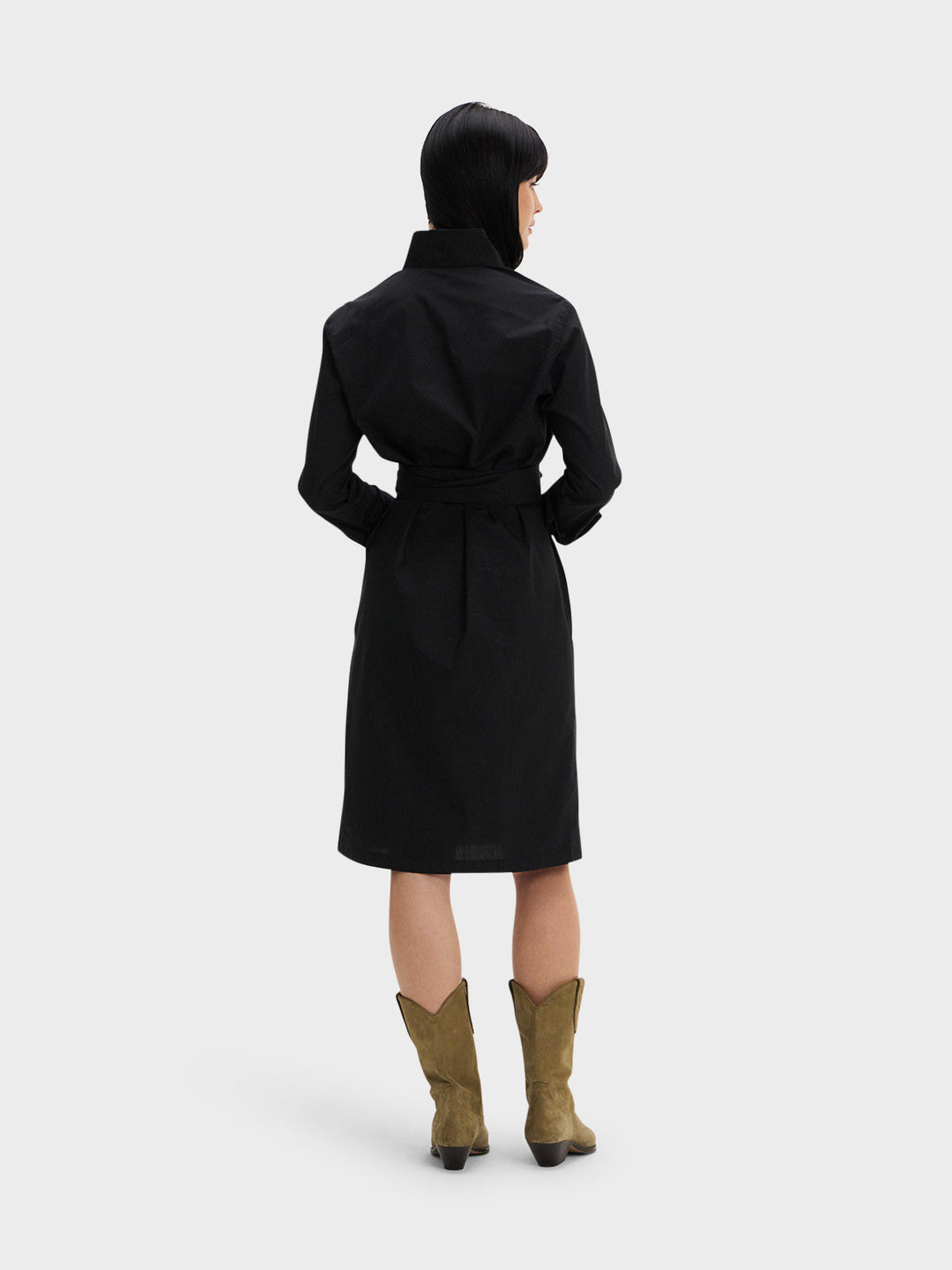 SHIRT DRESS: BLACK DIAMOND