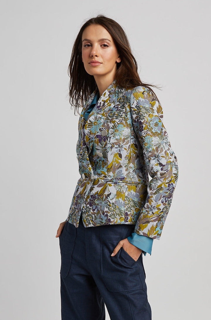 Taylor Double Breasted Floral Blazer