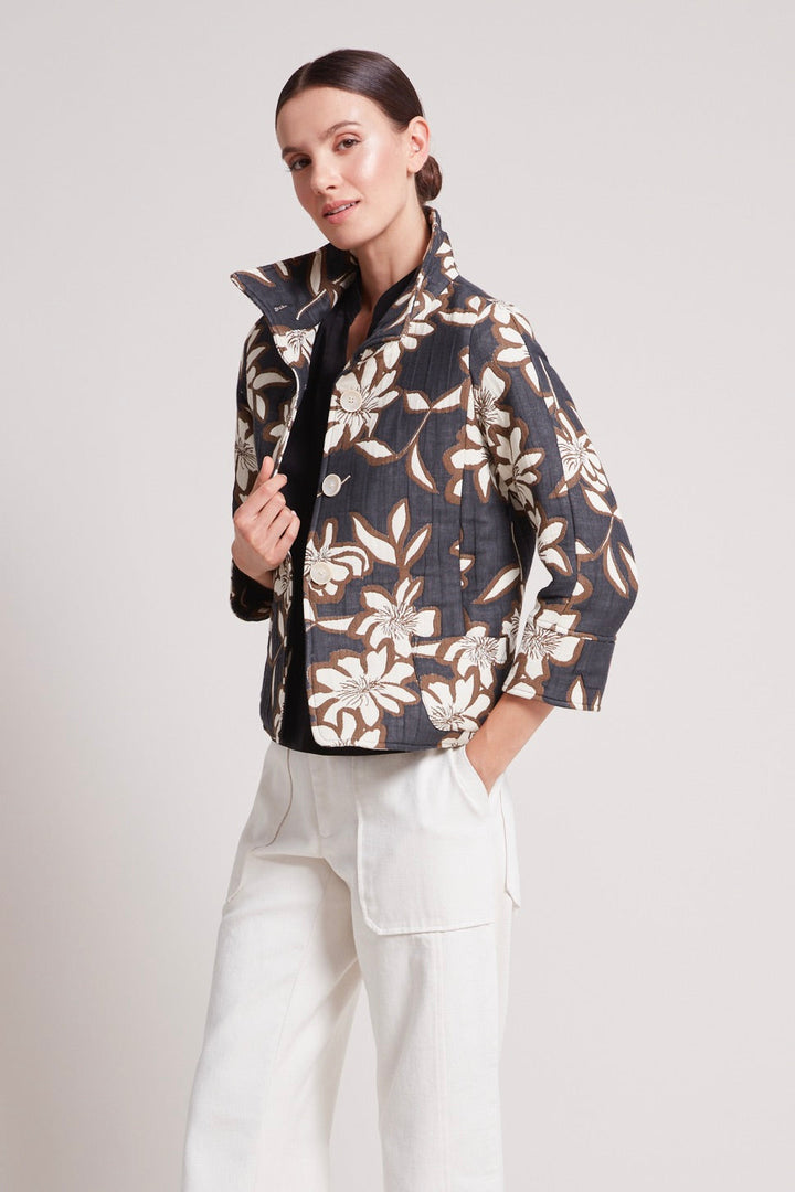 Tenley quilted jacquard jacket