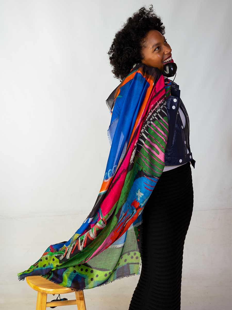 The Artist World Silk Modal Scarf