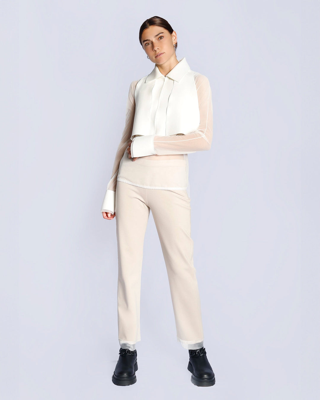 Maison Marie Saint Pierre | Top | DANTONE | White | Pants | ZALUTE | Fog| White