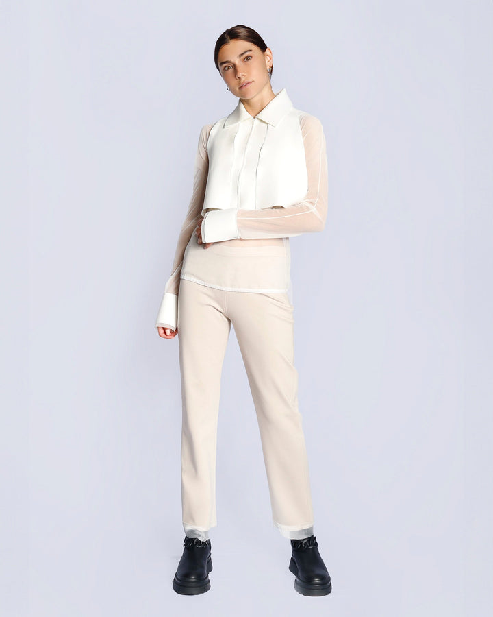 Maison Marie Saint Pierre | Top | DANTONE | White | Pants | ZALUTE | Fog| White
