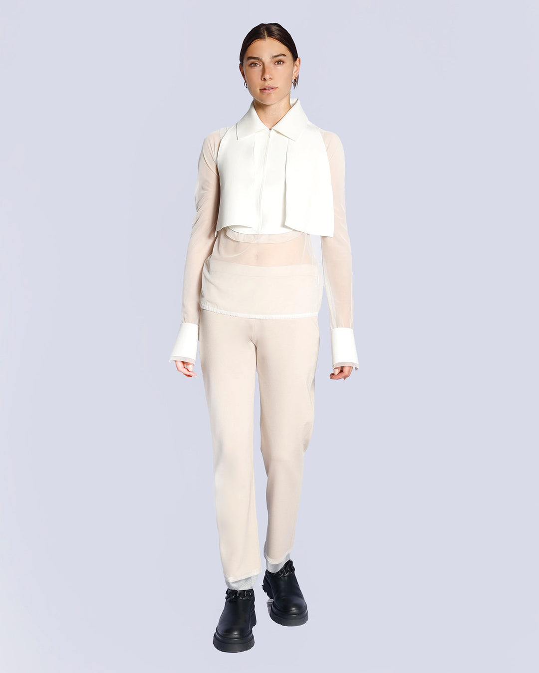 Maison Marie Saint Pierre | Top | DANTONE | White | Pants | ZALUTE | Fog| White