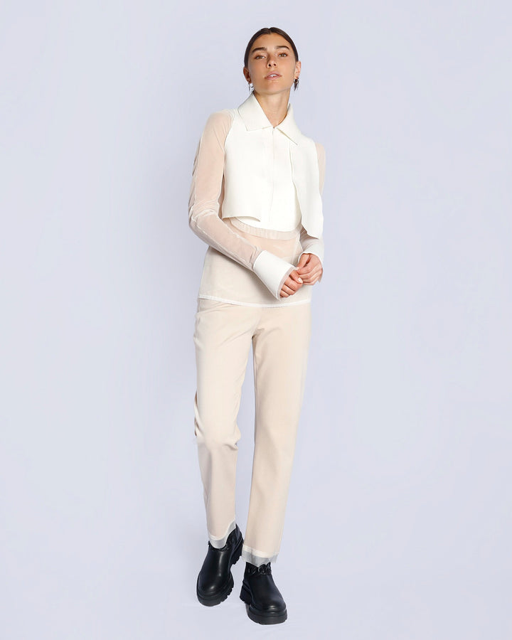 Maison Marie Saint Pierre | Top | DANTONE | White | Pants | ZALUTE | Fog| White