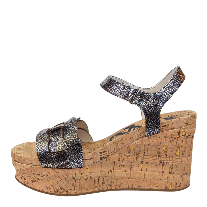 OTBT - CHARLESTON in SILVER Wedge Sandals