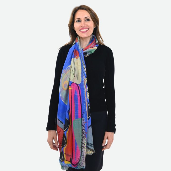 Dancing Water Silk Modal Scarf