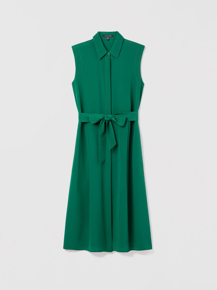 Silk shirt dress