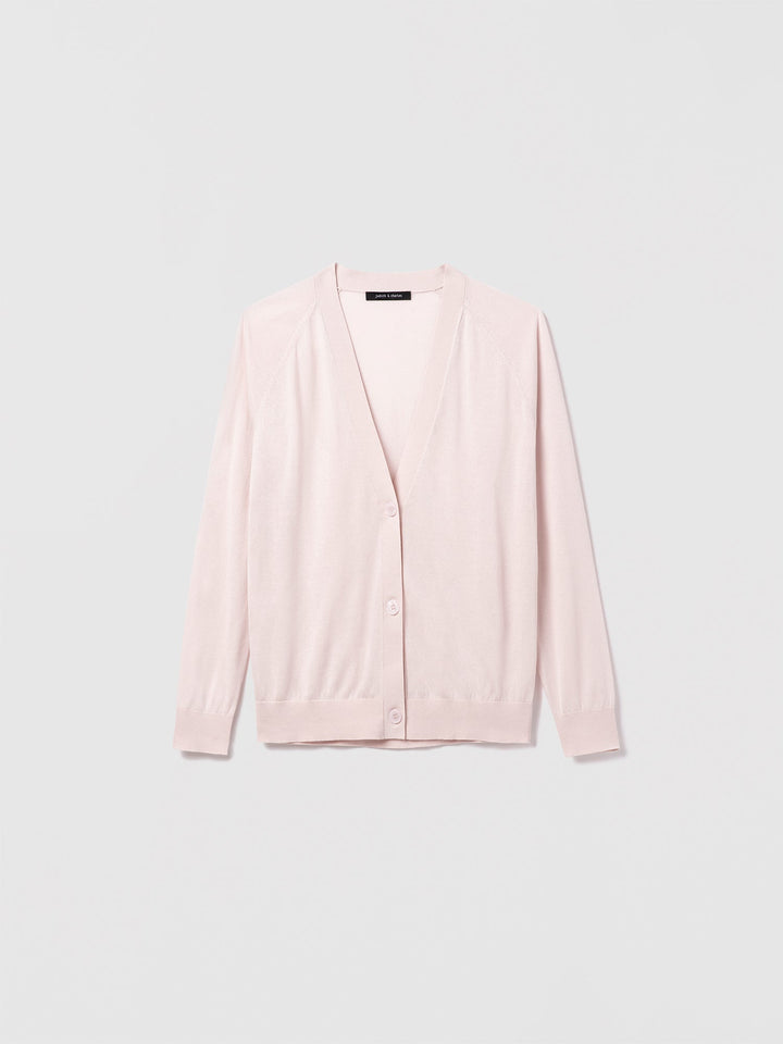 Fine cotton silk cardigan