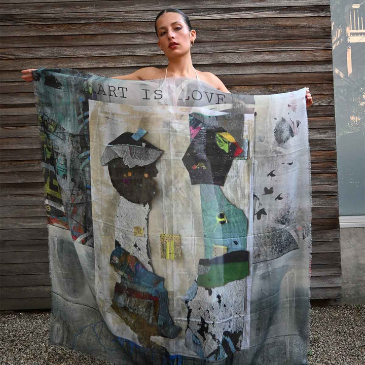 Art is Love Silk Modal Scarf