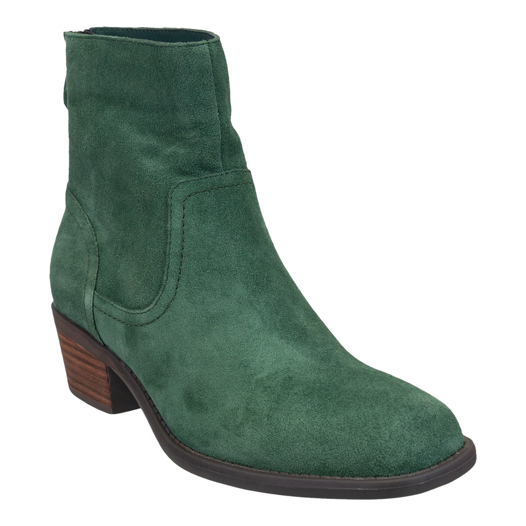 OTBT - HOMESTEAD in DARK GREEN Heeled Ankle Boots