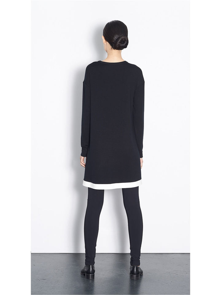 Tunique Gillian | Black/Chalk