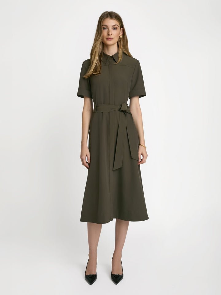 Easy care techno shirt dress