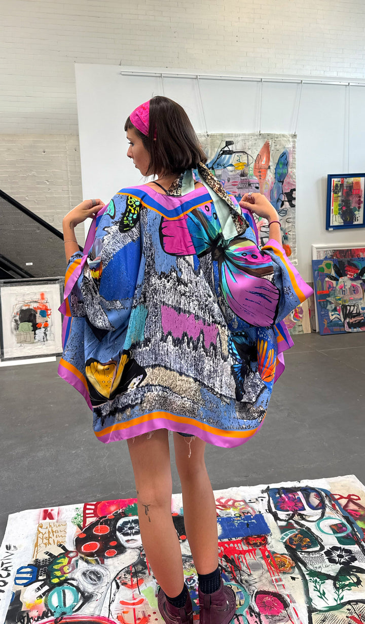 St Tropez Silk Kimono Robe