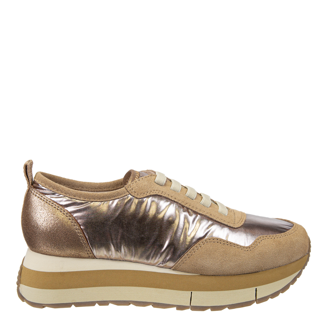 NAKED FEET - KINETIC in GOLD Platform Sneakers