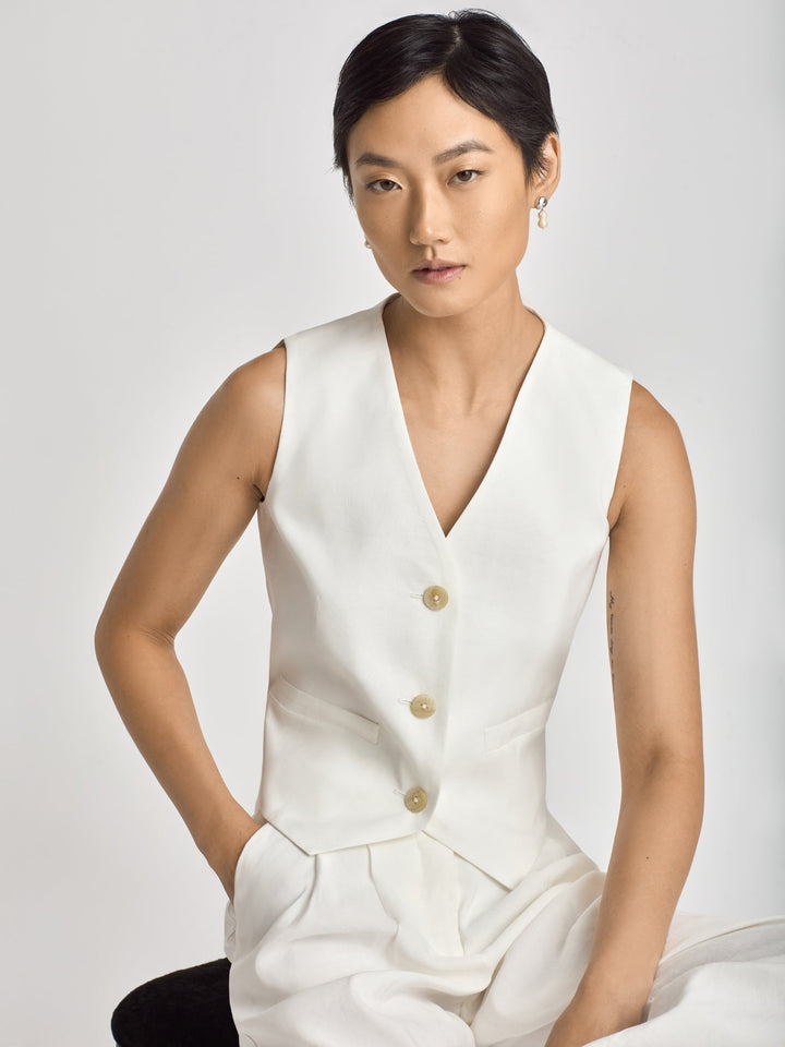 Linen vest