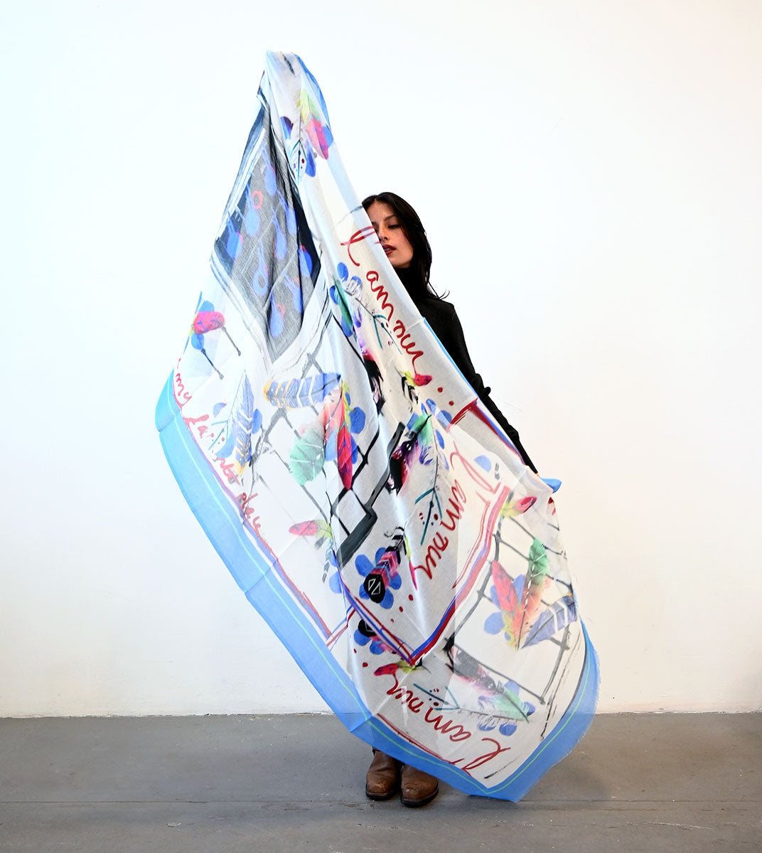 Love Letters Cotton Scarf