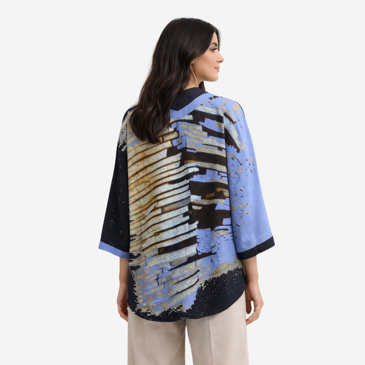 Ocean Silk Kimono Robe