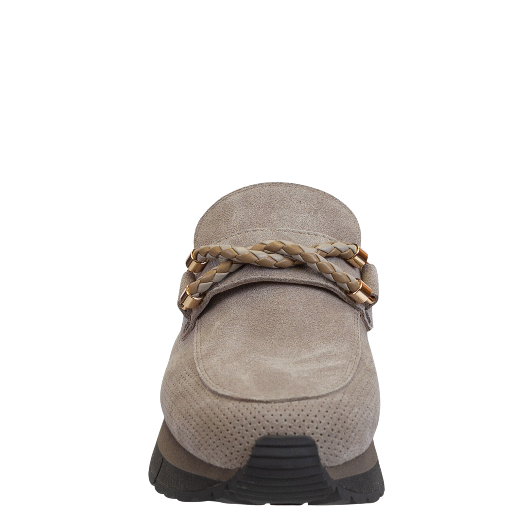 NAKED FEET - POLO in TAUPE Platform Sneakers