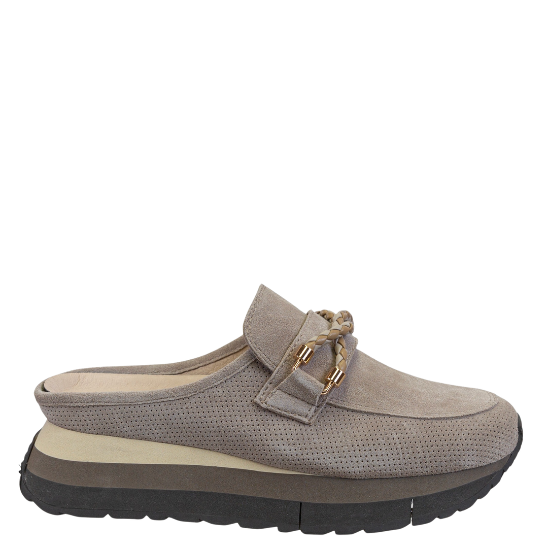 NAKED FEET - POLO in TAUPE Platform Sneakers