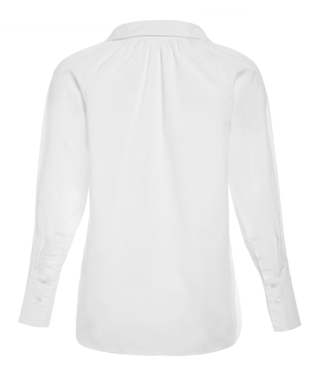 Henly Poplin Blouse - Chalk PRE-ORDER