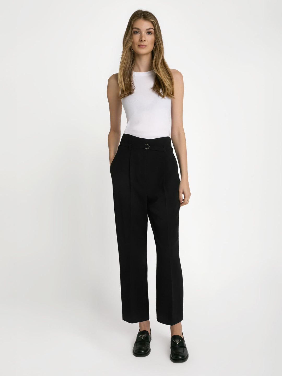 Easy care pleated pant