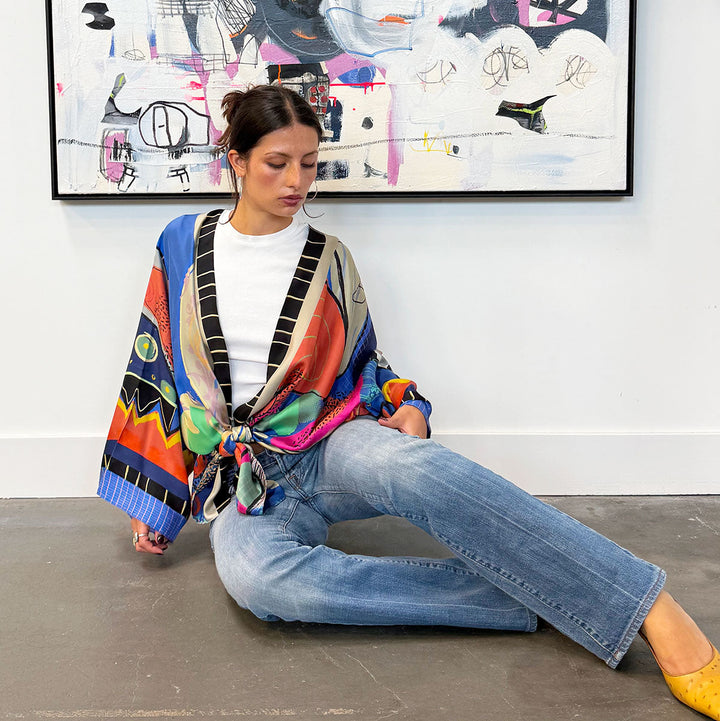Tahiti Silk Kimono Robe