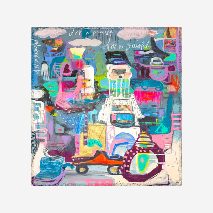 Art is Powerful Silk Modal Scarf