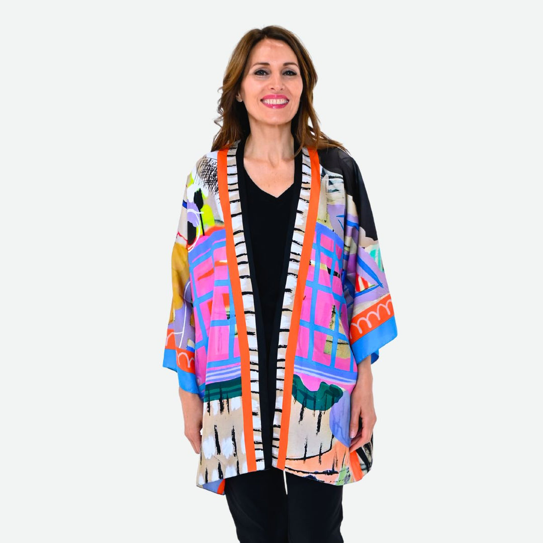Mallorca Silk Kimono Robe