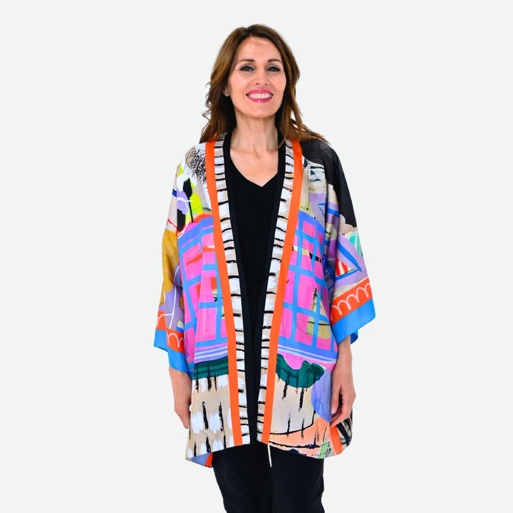 Mallorca Silk Kimono Robe