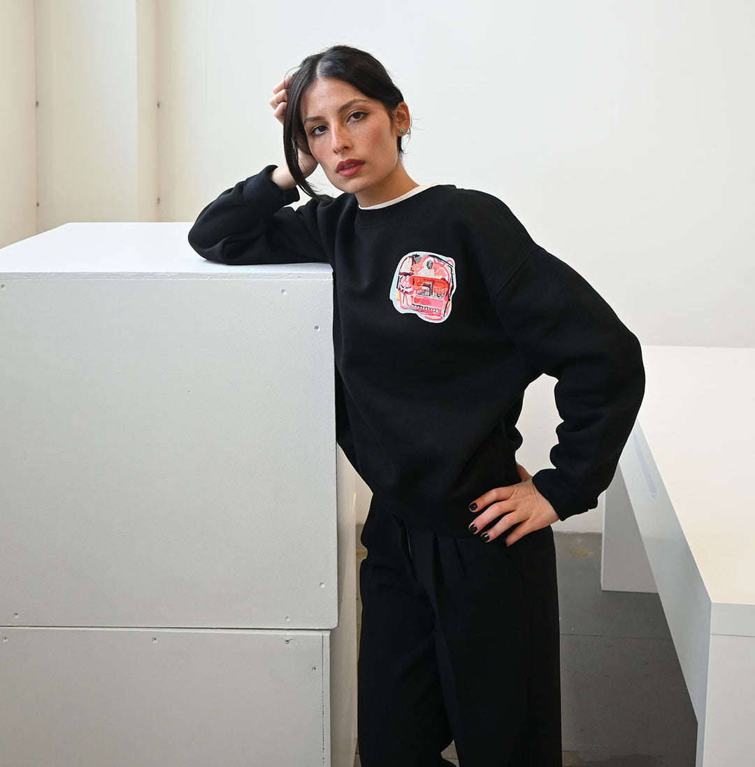 Sweater Horizon - with Art Patches