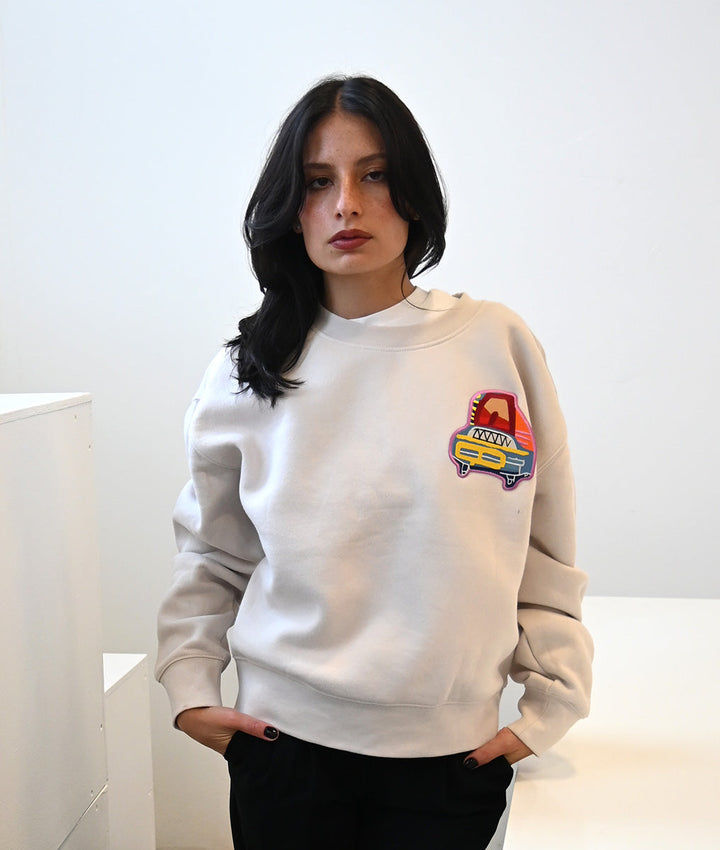 Sweater Horizon - with Art Patches