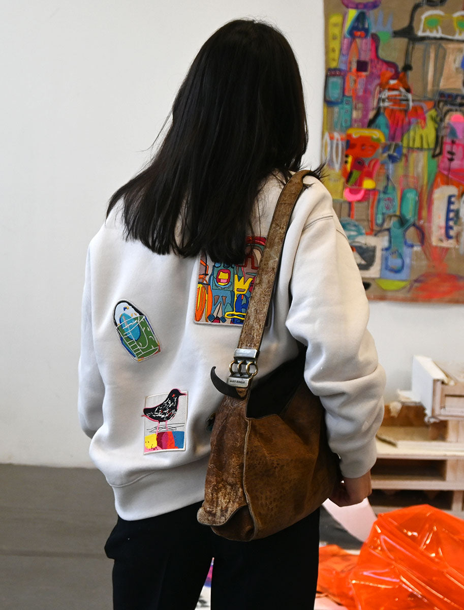 Sweater Horizon - with Art Patches