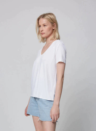 Soft Touch Short Sleeve Relaxed V-Neck T-Shirt - V NECK S/S - Majestic Filatures North America