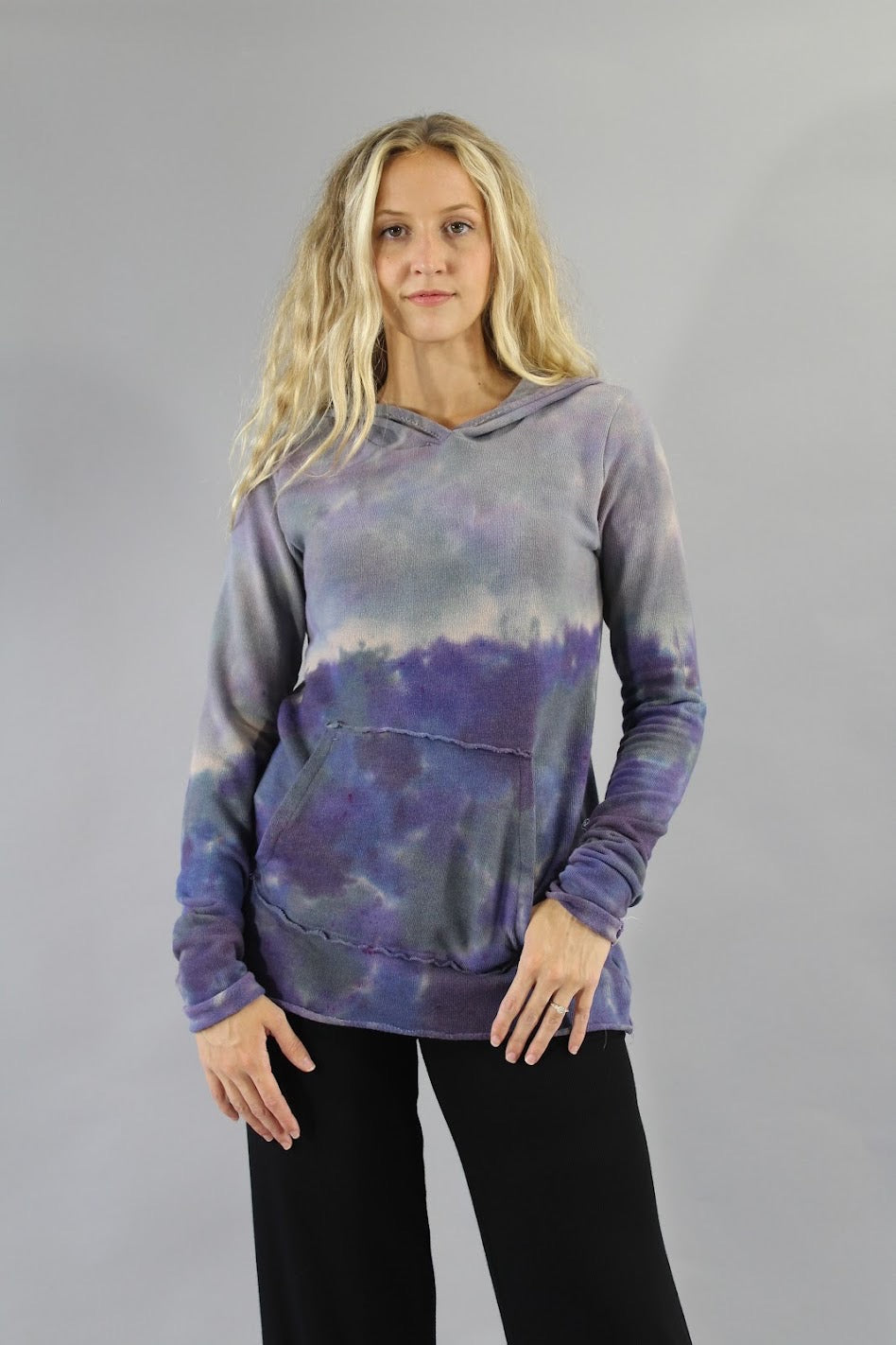 Sweater Hoodie Ombre Lavender