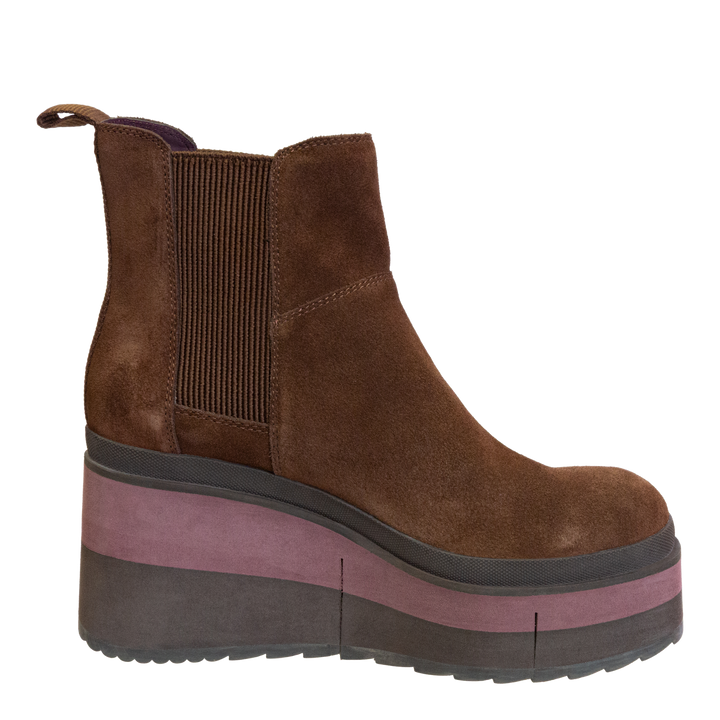 NAKED FEET - GUILD in CACAO Platform Chelsea Boots