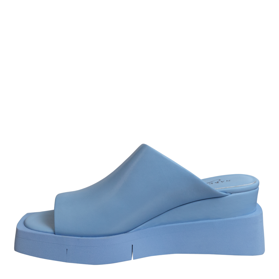 NAKED FEET - INFINITY in LIGHT BLUE Wedge Sandals