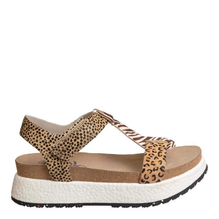 OTBT - MEND in ANIMAL PRINT Platform Sandals