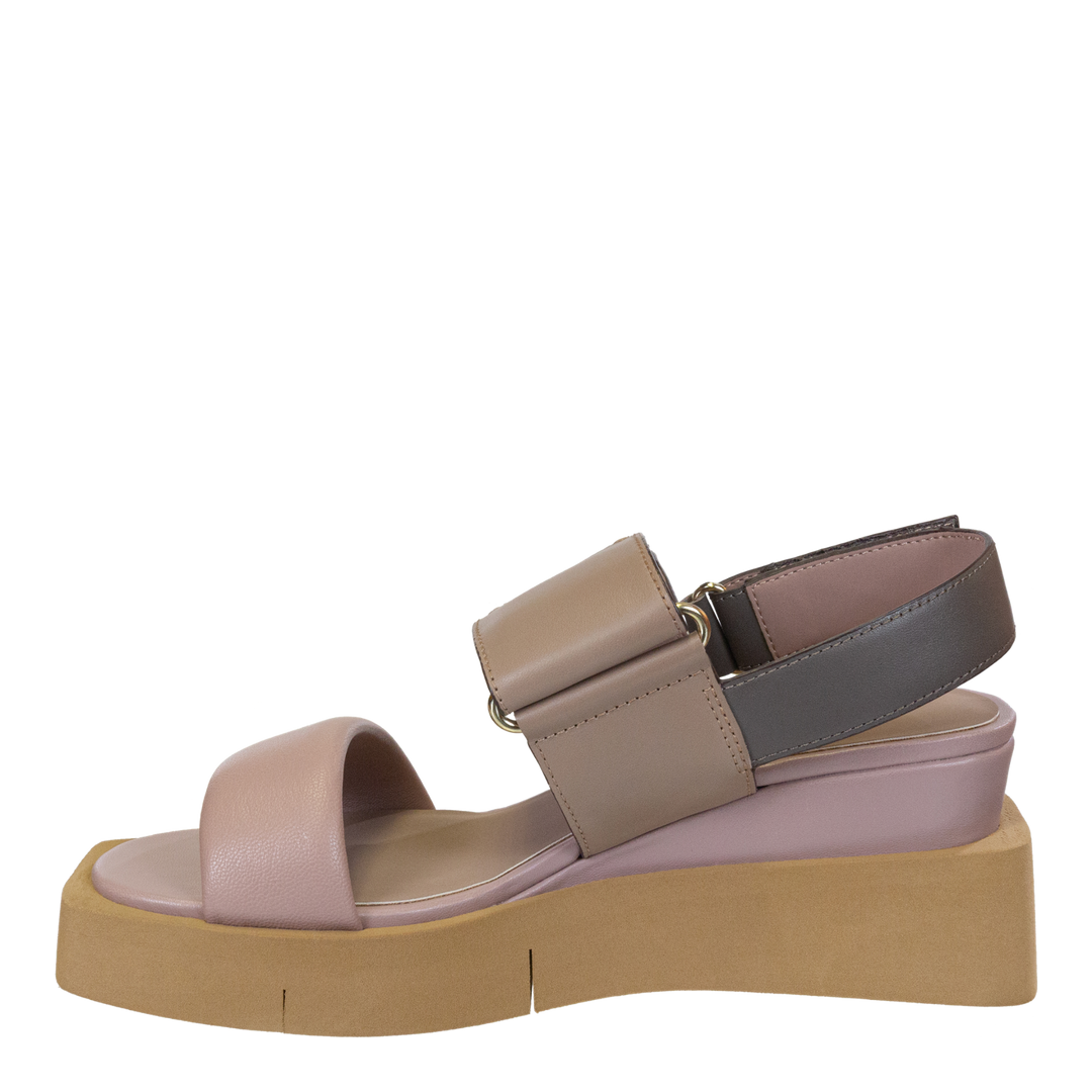 NAKED FEET - PARADOX in ECRU Wedge Sandals