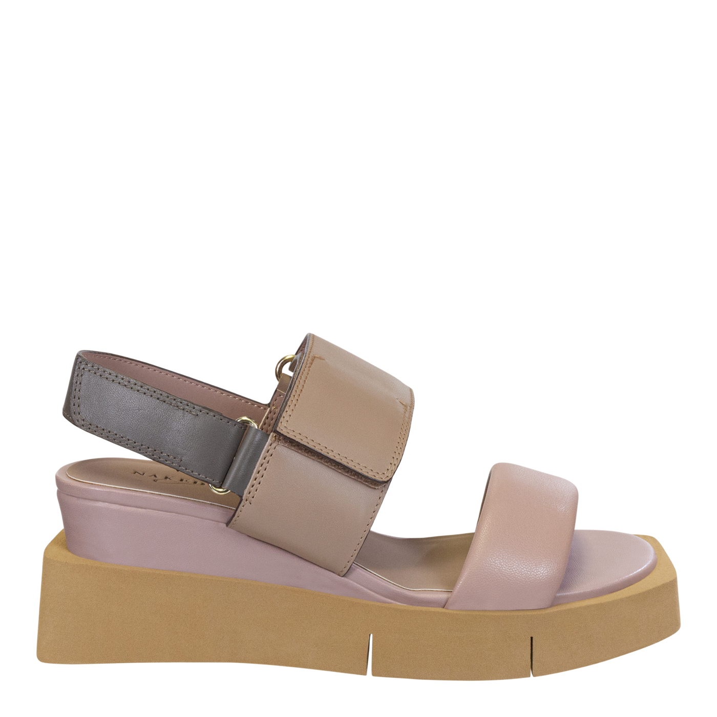 NAKED FEET - PARADOX in ECRU Wedge Sandals