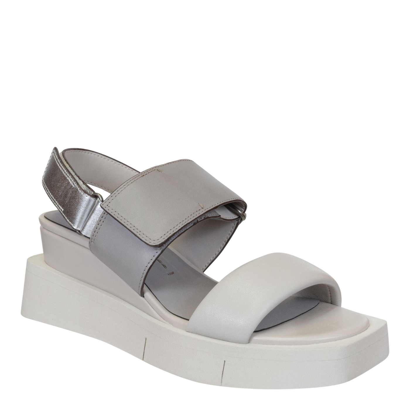 NAKED FEET - PARADOX in GREY Wedge Sandals