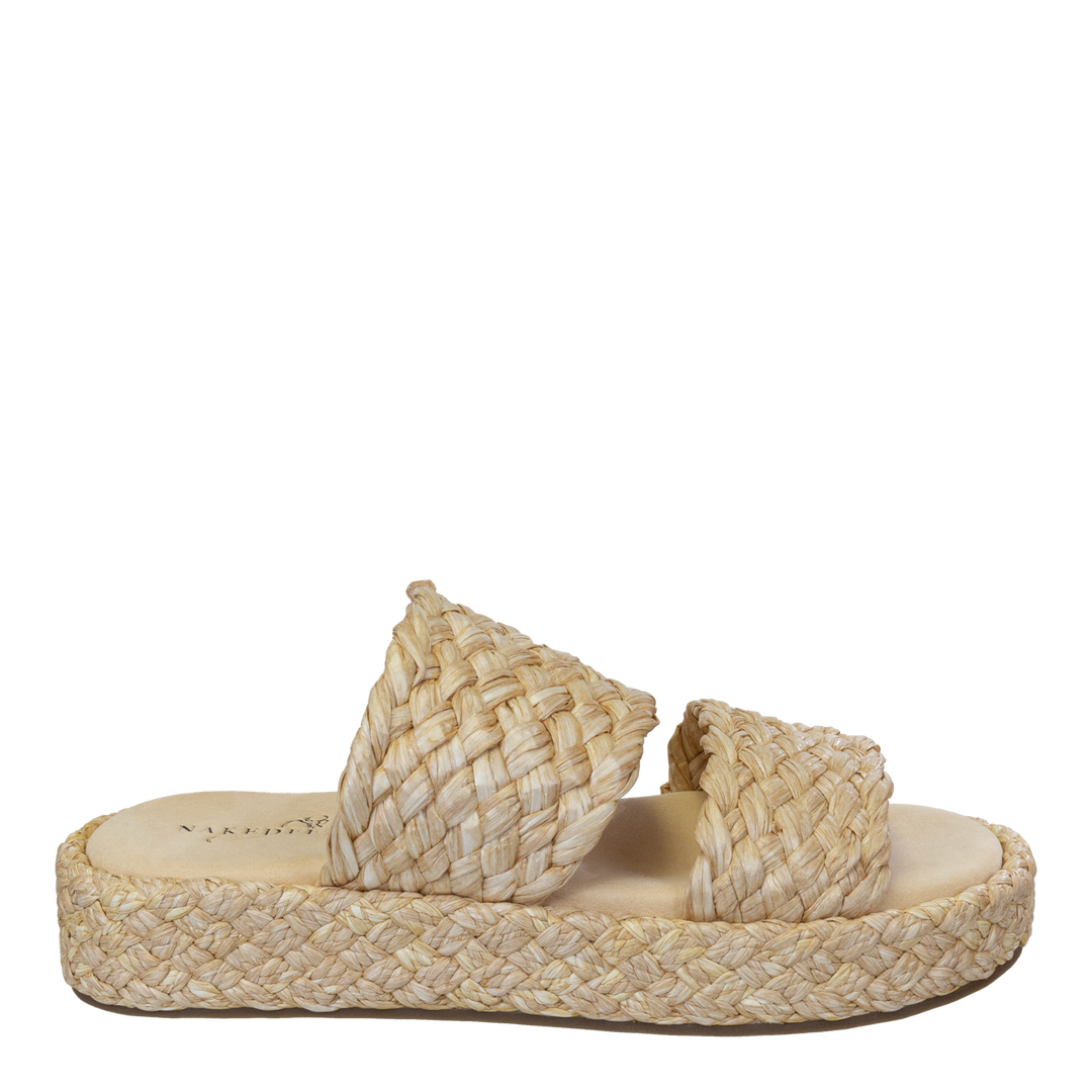 NAKED FEET - SANTORINI in RAFFIA Espadrille Sandals