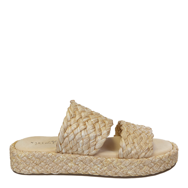 NAKED FEET - SANTORINI in RAFFIA Espadrille Sandals